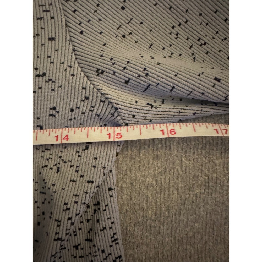 Athleta‎ Turtleneck Top Medium Grey Black Ombre Ribbed Long Sleeve S/631825-00 - Picture 9 of 9